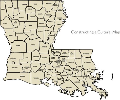 Louisiana State Map With Parishes Osiris New Dawn Map