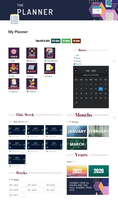 Notion Widget Calendar Dark · Shorouks Blog