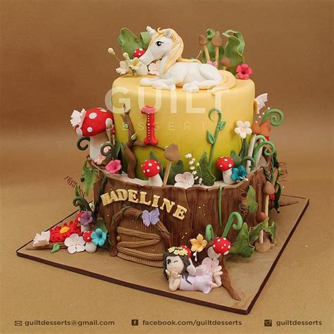 Fairies And Unicorn Cake By Guilt Desserts Cakesdecor