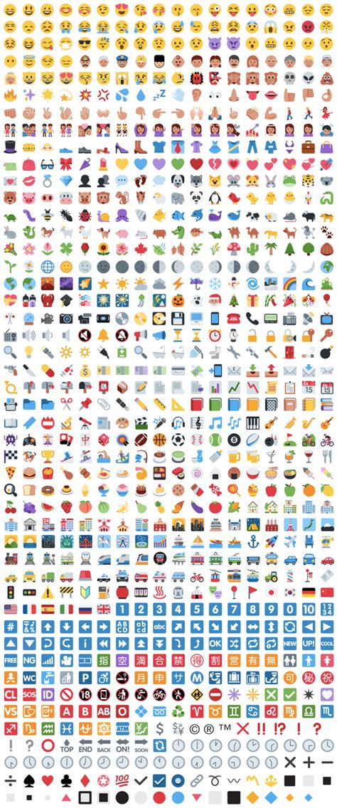 😋 Emoji Blog • 🔴 🔵 🔻 ⬜ ⬛ 🔶 🔷 🔸 🔹 List Of Every Emoji On