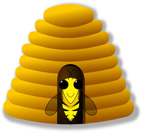 Bee Hive Clipart Drawn Bee Clip Art Png Download Full