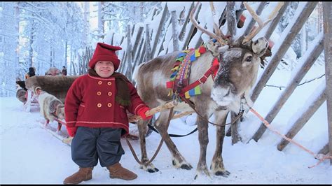 Kilvo Elf Visiting Santa Claus Village🦌🎅 Rovaniemi Lapland Finland
