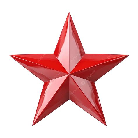 Red Star 3d Render Red Star 3d Star Star Png Transparent Image And
