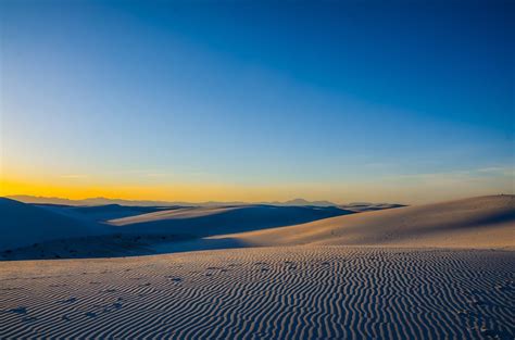 White Sands National Monument Beach Without Water New Mexico