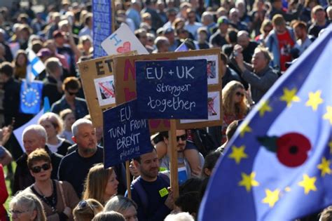 Anti Brexit Protesters Gather To Demand Second Referendum Brexit News