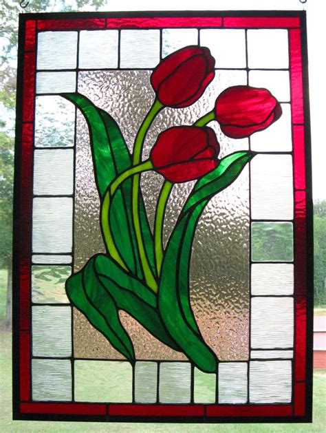 Tulip Stained Glass Pattern