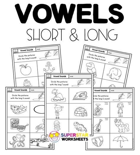 Free Vowel Sounds Worksheets And Assessment Sheets For Students 9bc