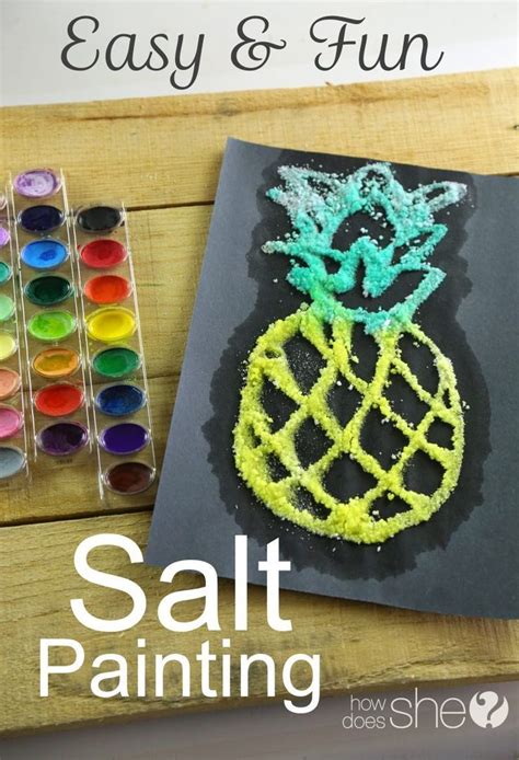 Salt Painting For Kids Calculating Infinity Kids Art Projects
