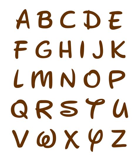 Downloadable Free Printable Disney Letter Stencils Templates