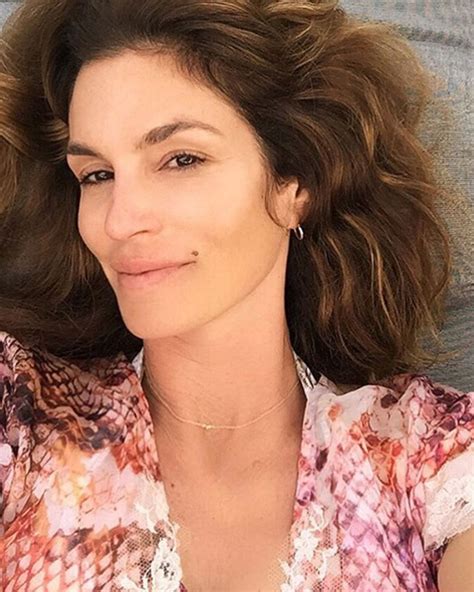 She was the highest paid model around the. Cindy Crawford goes makeup-free for 50th birthday selfie ...
