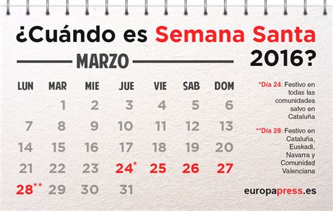 Calendario De Semana Santa En Mexico Imagesee