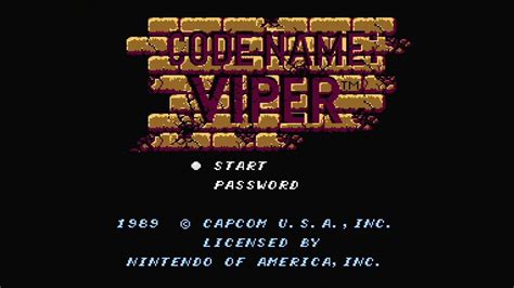 Code Name Viper Nes Playthrough Youtube