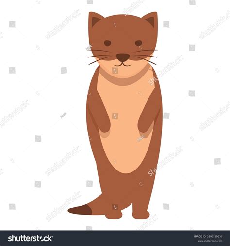 Weasel Animal Icon Cartoon Vector Cute Domestic Royalty Free Stock