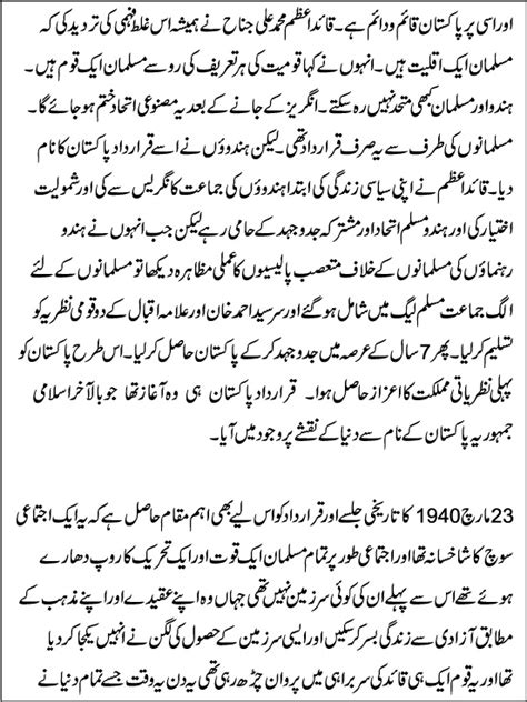 23 March Speech in Urdu (Essay on 23 March 1940 in Urdu Written)