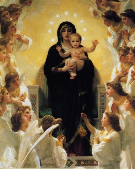 Our Lady Of The Angels Catholic Picture Print Etsy