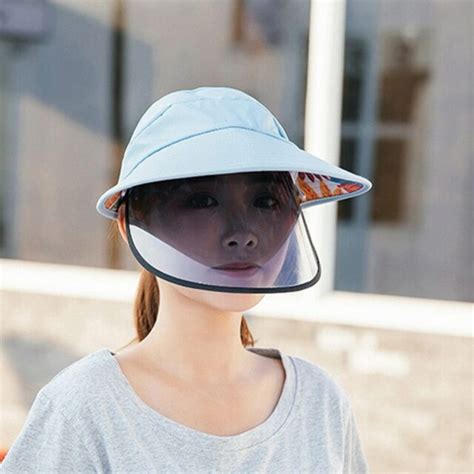 Full Face Visor Cover Shield Sun Visor Cap Safety Eye Protect Hat Uv
