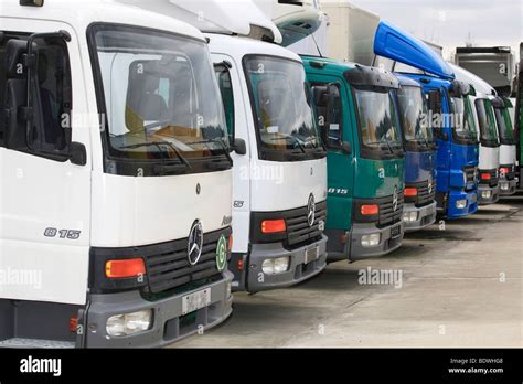 Trucks for sale stock photo
