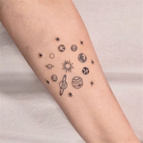 55 Amazing Solar System Tattoo Designs And Ideas With Meaning Planet