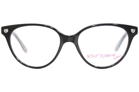 Betsey Johnson Dare To Dream Blk Eyeglasses Girls Black Full Rim 50 16