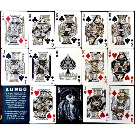 Free shipping for many products! BICYCLE AUREO PLAYING CARDS MAGIC TRICKS DECK LEONARDO DA VINCI MADE IN USA NEW | eBay
