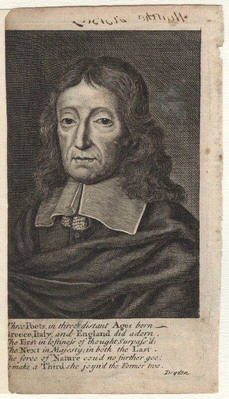 John Milton Portrait Print National Portrait Gallery Shop