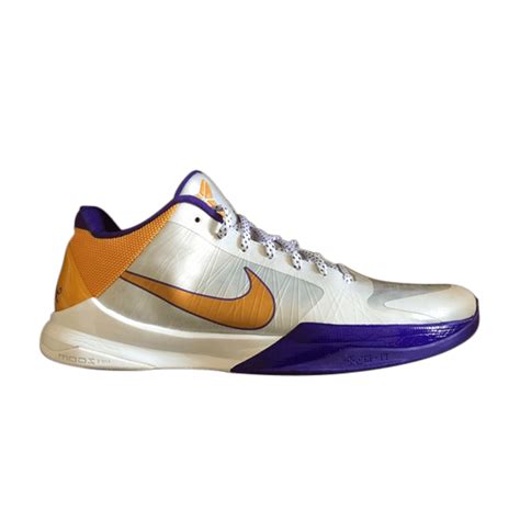This colorway is a nod to kobe's five nba titles, with details. Zoom Kobe 5 'Lakers' - Nike - 386429 102 | GOAT
