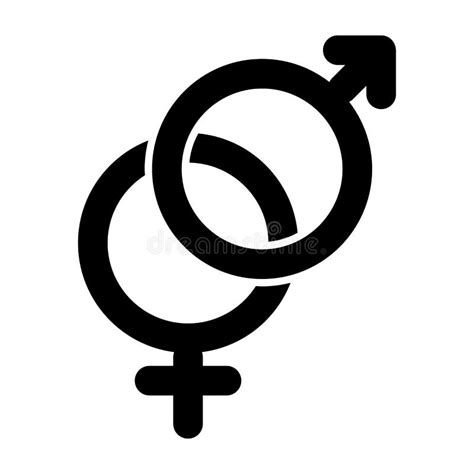 Sex Sign Simple Vector Icon Black And White Illustration Of Gender