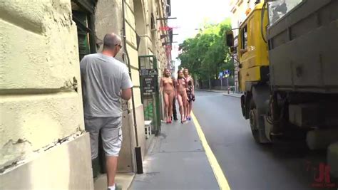 19yo Vyvan Hill Dolly Diore Stripped Naked In Public Fucked In Bar