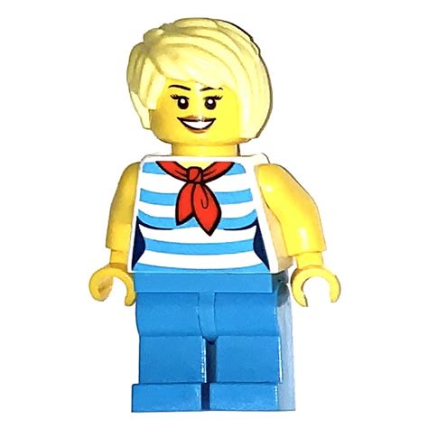 Lego Woman In Striped Shirt Minifigure Brick Owl Lego Marketplace