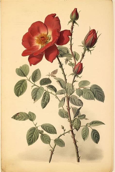 20 Picture Of A Wild Rose The Graphics Fairy Botanical