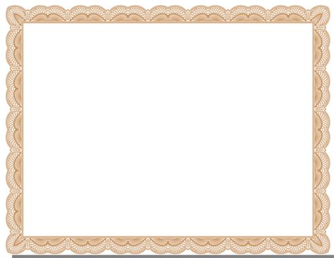 Gold Certificate Border Clipart Free Images At Vector