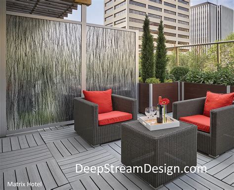 Deepstream Designs Inc Deck Privacy Screen Wall And Windbreak Landscape Architect
