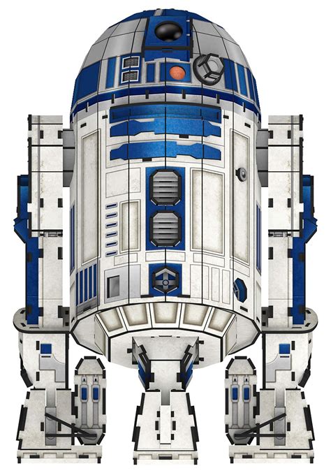 Star Wars R2d2 Paper Model Kit Medium Size