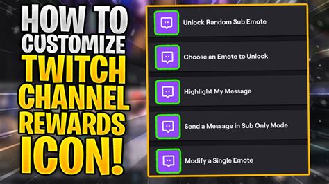 HOW TO CUSTOMIZE YOUR TWITCH CHANNEL REWARD ICONS FOR FREE YouTube