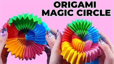 Diy Origami Magic Circle Beginner Origami Idea Easy Craft Youtube