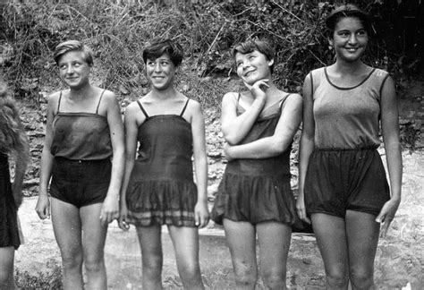 Soviet Reality Photo Vintage Bathing Suits Girls Swimming Soviet