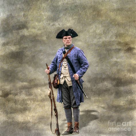 American Revolution Colonial Militia Soldier Digital Art By Randy