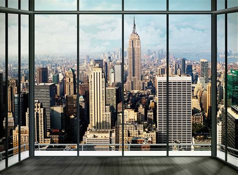 1wall Giant New York Skyline Wall Mural