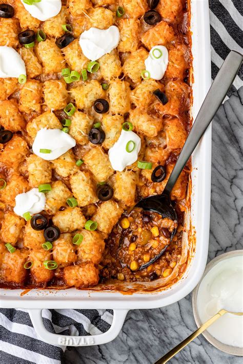 Mexican Taco Tater Tot Casserole Unsophisticook