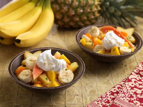 In a large bowl, whisk together sour cream, vanilla, and dry pudding mix until well combined. Tropical Ambrosia Salad | Ambrosia salad, Healthy recipes ...