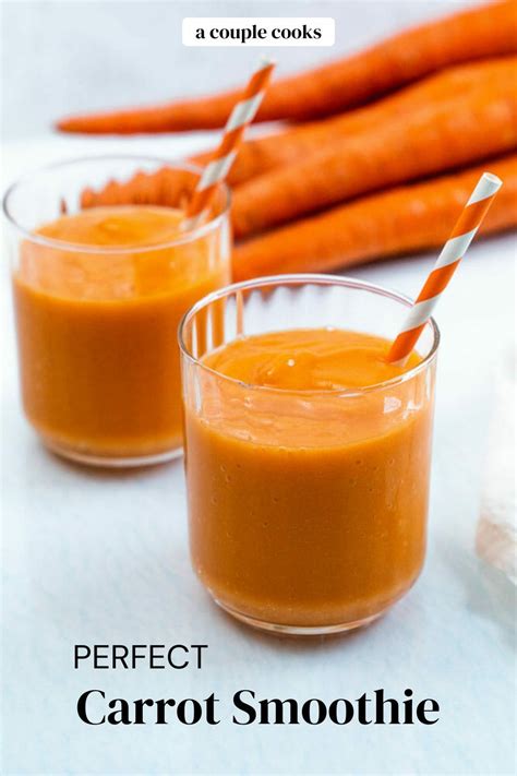 Carrot Smoothie Recipe Carrot Smoothie Vegetable Smoothie Recipes