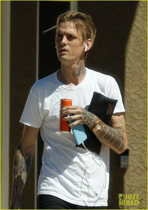 Aaron Carter Steps Out After Being Granted Restraining Order Against Ex Lina Valentina For