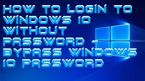 Microsoft does not make it easy to reset your password, but options are available. How to login to Windows 10 Without Password [Forgot ...