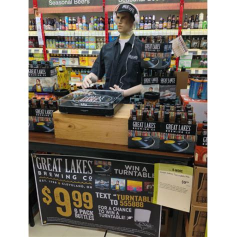 Great Lakes Brewing Co Turntable Display Spins Up Sales Point Of