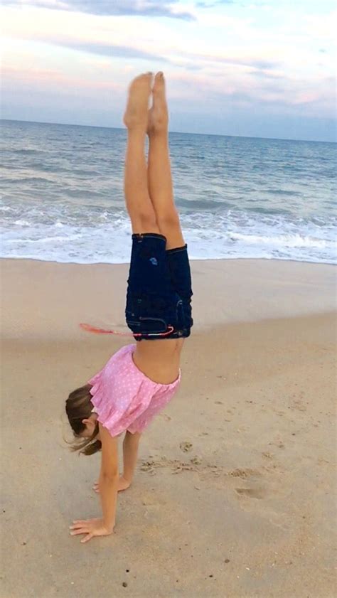 Handstand On The Beach Photo Gymnastics Beach Photos Photo Ballet Skirt