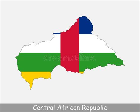 Central African Republic Map Flag Map Of Central African Republic With