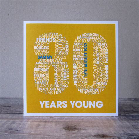 Personalised 80th Birthday Card By Mrs L Cards