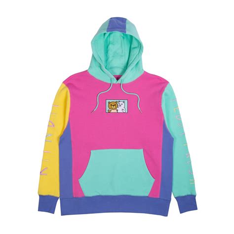Ripndip Teddy Fresh 2.0 Color Block Hoodie (Multi) | Stylish hoodies, Trendy hoodies, Hoodies