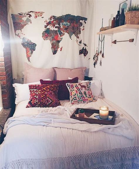 Dorm room decorating ideas boho. Bohemian Bedroom Ideas For College Dorms