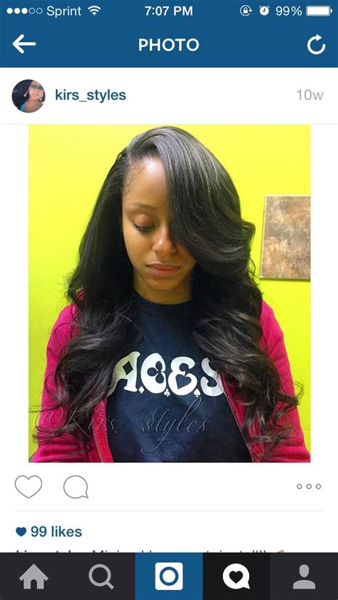 Minimal Leave Out Sew In With Deep Side Bang Side Bangs Hairstyles